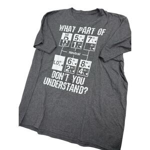 T-Shirt Men 2xl gray What Part of --- Don't you Understand? short-sleeve